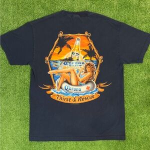 Vintage Corona Beach Bikini Babe Graphic T-Shirt